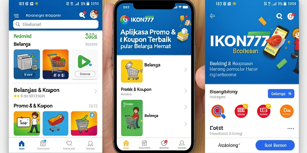 Tampilan antarmuka aplikasi IKON777 yang menarik dan praktis.