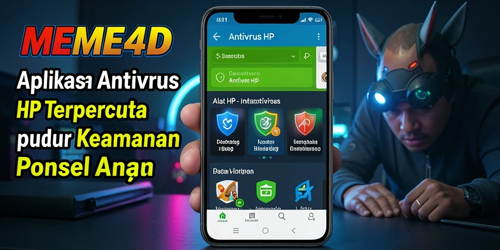 Tampilan antarmuka aplikasi Antivirus HP yang simpel dan efektif.