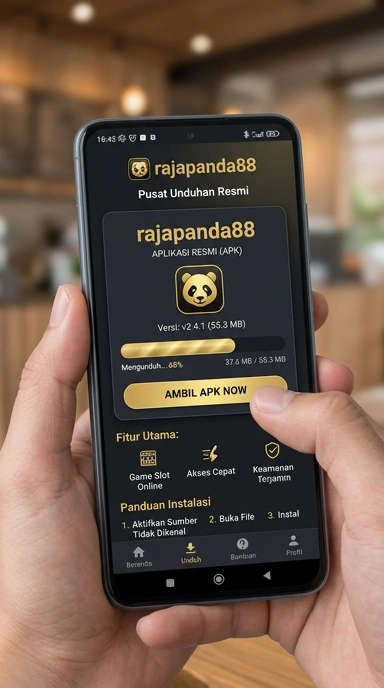 Tampilan halaman APK rajapanda88